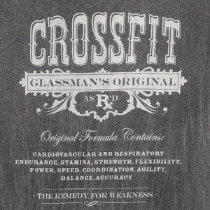 Vintage CROSSFIT 'The Remedy For Weakness' Tee